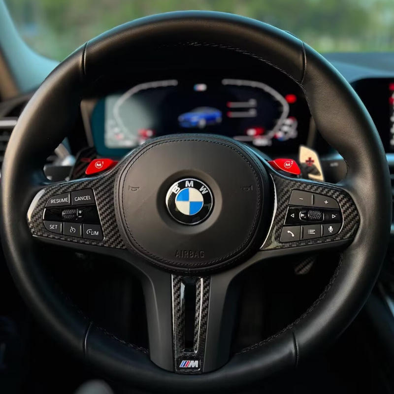 Steering Wheel Cover Carbon Fiber BMW