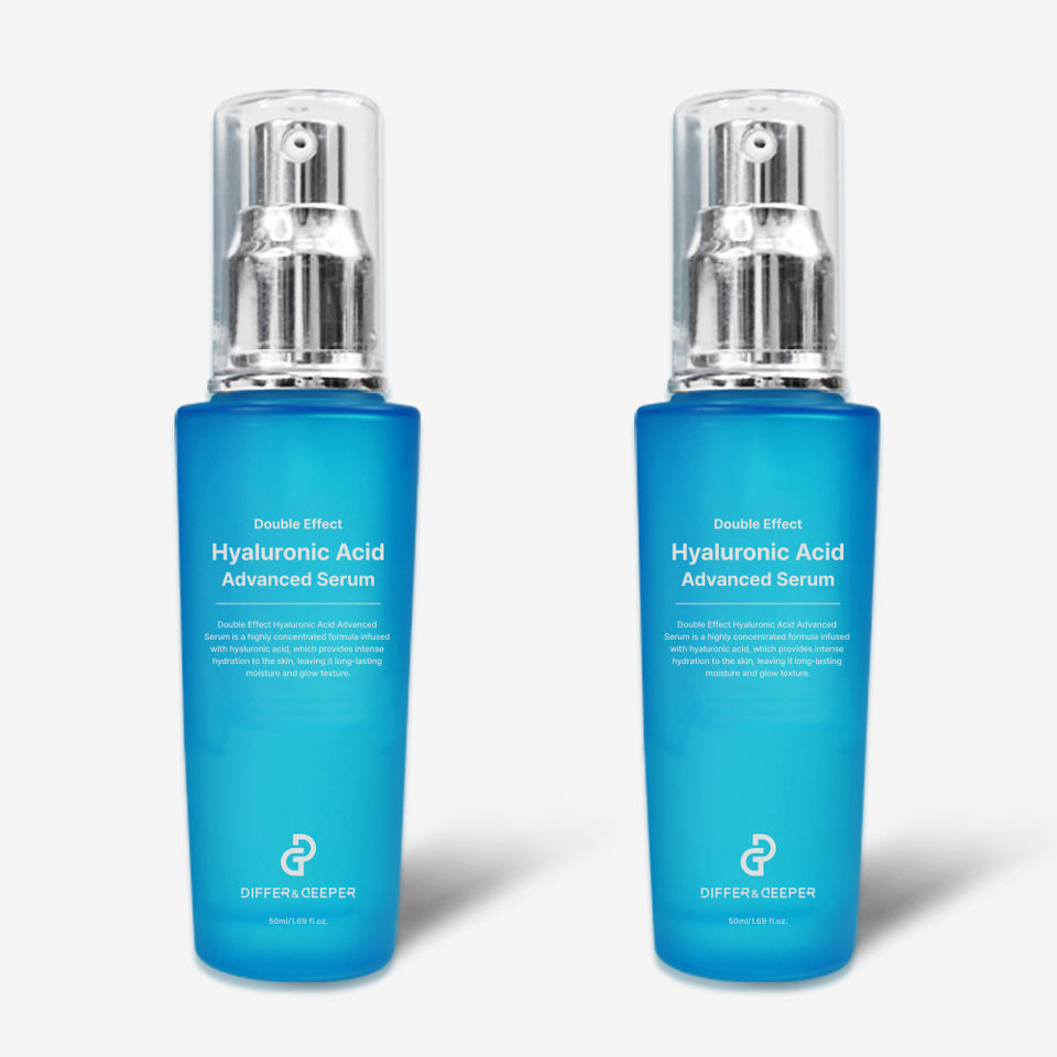 Double Effect Hyaluronic Acid Advanced Serum | Hydrating, Nourishing, Moisturizing Glow, Korean K‑Beauty Skincare 50mL