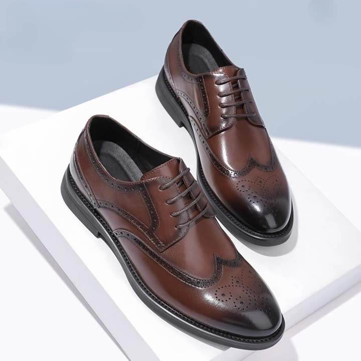 Men’s Classic Leather Oxford Shoes – Luxury Slip‑On Formal Dress Shoes for Business, Wedding & Party