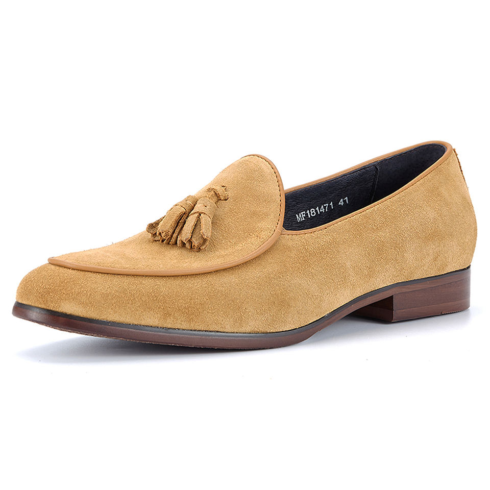 Men’s Genuine Leather Moccasins – Lightweight Suede Loafers & Boat Shoes for Casual Party Wear