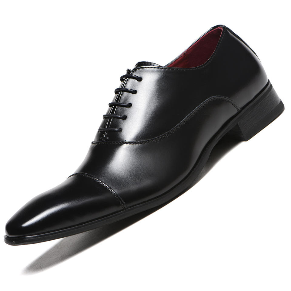 ORANGLES Men’s PU Leather Oxford Dress Shoes – Casual Lace-up Heightening Footwear for Business, Office & Wedding Parties - high resolution display - exposing craftsmanship - Image 2 of 2 | built for everyone | Men’s PU Leather Oxford Dress Shoes – Casual Lace-up Heightening Footwear for Business, Office & Wedding Parties for sale Georgia | Free Shipping ORANGLES