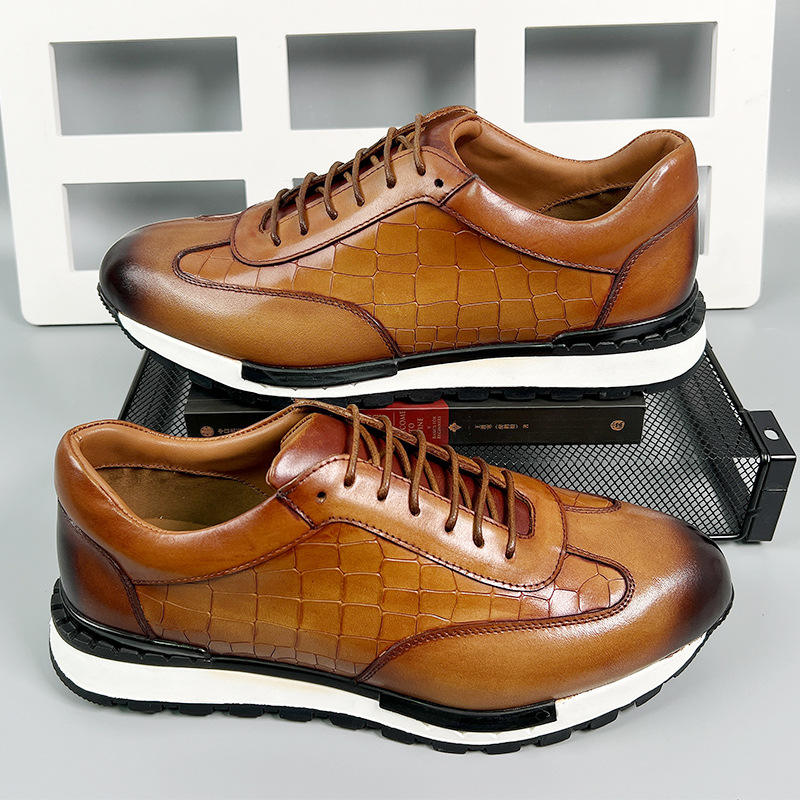 High Quality Men’s Genuine Leather Oxford Shoes – Comfortable Formal Dress Footwear for Business, Wedding & Autumn Parties
