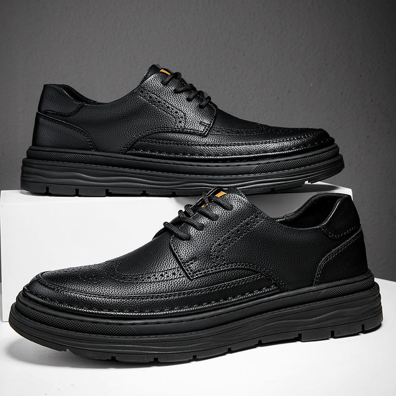 ORANGLES Men’s White Leather Derby Shoes – Classic Brogue Lace-up Dress Footwear for Business, Office, Party & Wedding - high resolution display - exposing craftsmanship - Image 2 of 2 | built for everyone | Men’s White Leather Derby Shoes – Classic Brogue Lace-up Dress Footwear for Business, Office, Party & Wedding for sale Georgia | Free Shipping ORANGLES