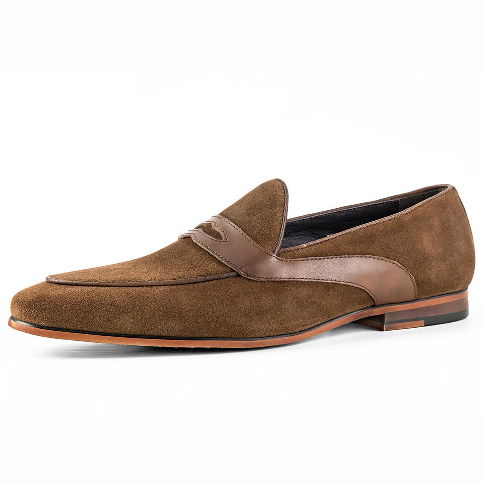 Men’s Cow Suede Loafers – Slip-On Casual Dress Shoes Wholesale Custom Party & Office Footwear