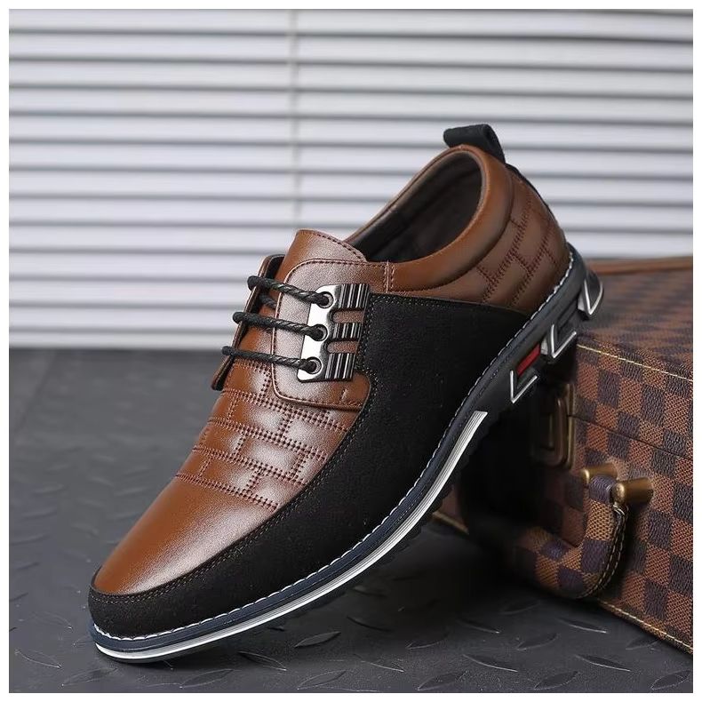 ORANGLES Men’s Summer Casual Oxford Shoes – Retro English Style Round Toe Non‑Slip Dress Footwear - high resolution display - exposing craftsmanship - Image 2 of 2 | built for everyone | Men’s Summer Casual Oxford Shoes – Retro English Style Round Toe Non‑Slip Dress Footwear for sale Georgia | Free Shipping ORANGLES
