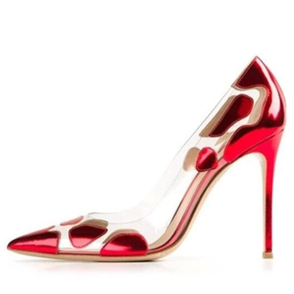 ORANGLES Women’s Clear PVC Stilettos – Handmade Pointed Toe High Thin Heel Pumps for Wedding & Party - high resolution display - exposing craftsmanship - Image 2 of 2 | built for everyone | Women’s Clear PVC Stilettos – Handmade Pointed Toe High Thin Heel Pumps for Wedding & Party for sale Georgia | Free Shipping ORANGLES