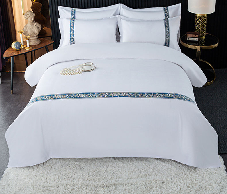 ORANGLES New Design 100% Cotton Quilt & Bed Sheet Set – Hand Embroidery Fabric Painting, 400 Thread Hotel Bedding - high resolution display - exposing craftsmanship - Image 2 of 2 | built for everyone | New Design 100% Cotton Quilt & Bed Sheet Set – Hand Embroidery Fabric Painting, 400 Thread Hotel Bedding for sale Georgia | Free Shipping ORANGLES