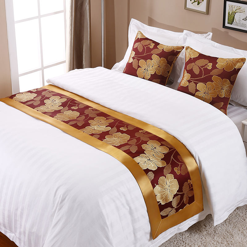 ORANGLES Custom Pattern Hotel Bed Scarf Runner – Queen & King Size Luxury Bedding Accessory - high resolution display - exposing craftsmanship - Image 2 of 2 | built for everyone | Custom Pattern Hotel Bed Scarf Runner – Queen & King Size Luxury Bedding Accessory for sale Georgia | Free Shipping ORANGLES