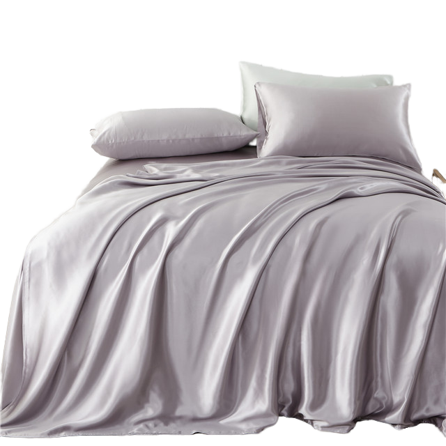 ORANGLES Designer Luxury Silk Bed Sheet Set – Elegant Solid Color Premium Bedding - high resolution display - exposing craftsmanship - Image 2 of 2 | built for everyone | Designer Luxury Silk Bed Sheet Set – Elegant Solid Color Premium Bedding for sale Georgia | Free Shipping ORANGLES