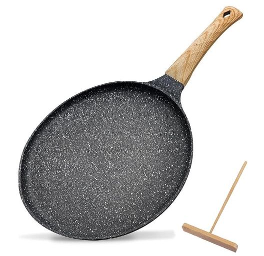 ORANGLES Medical Stone Non-Stick Frying Pan – Aluminum Steak, Egg, Pancake & Pizza Cookware Pot - high resolution display - exposing craftsmanship - Image 2 of 2 | built for everyone | Medical Stone Non-Stick Frying Pan – Aluminum Steak, Egg, Pancake & Pizza Cookware Pot for sale Georgia | Free Shipping ORANGLES