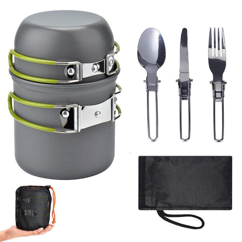 ORANGLES Kongbo Ultralight Outdoor Cookware Mess Kit – Compact Camping & Glamping Cooking Tools Set with Accessories - high resolution display - exposing craftsmanship - Image 2 of 2 | built for everyone | Kongbo Ultralight Outdoor Cookware Mess Kit – Compact Camping & Glamping Cooking Tools Set with Accessories for sale Georgia | Free Shipping ORANGLES