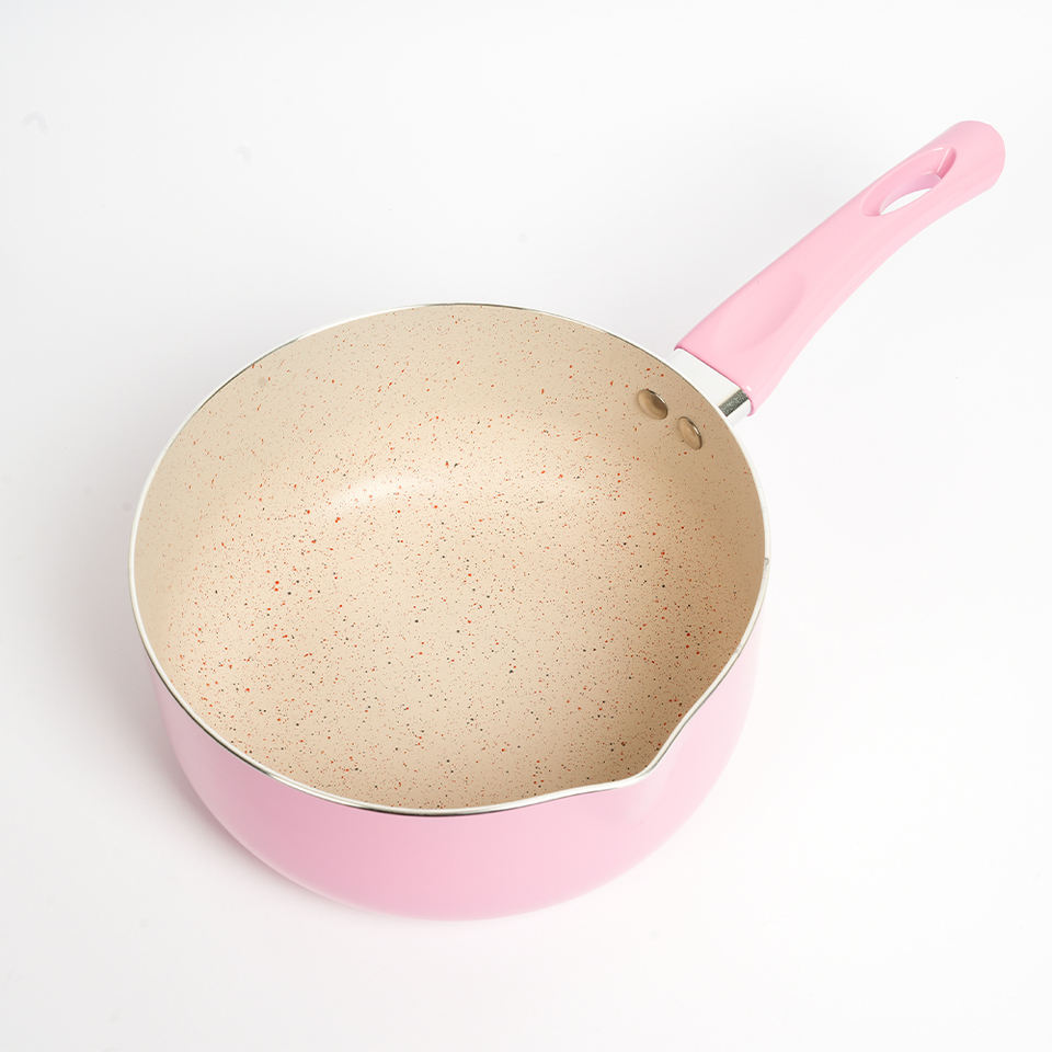 ORANGLES Aluminum Saucepan & Fry Pan Set – Non-Stick Marble Coating with Induction Base Milk Pots & Kitchen Cookware - high resolution display - exposing craftsmanship - Image 2 of 2 | built for everyone | Aluminum Saucepan & Fry Pan Set – Non-Stick Marble Coating with Induction Base Milk Pots & Kitchen Cookware for sale Georgia | Free Shipping ORANGLES