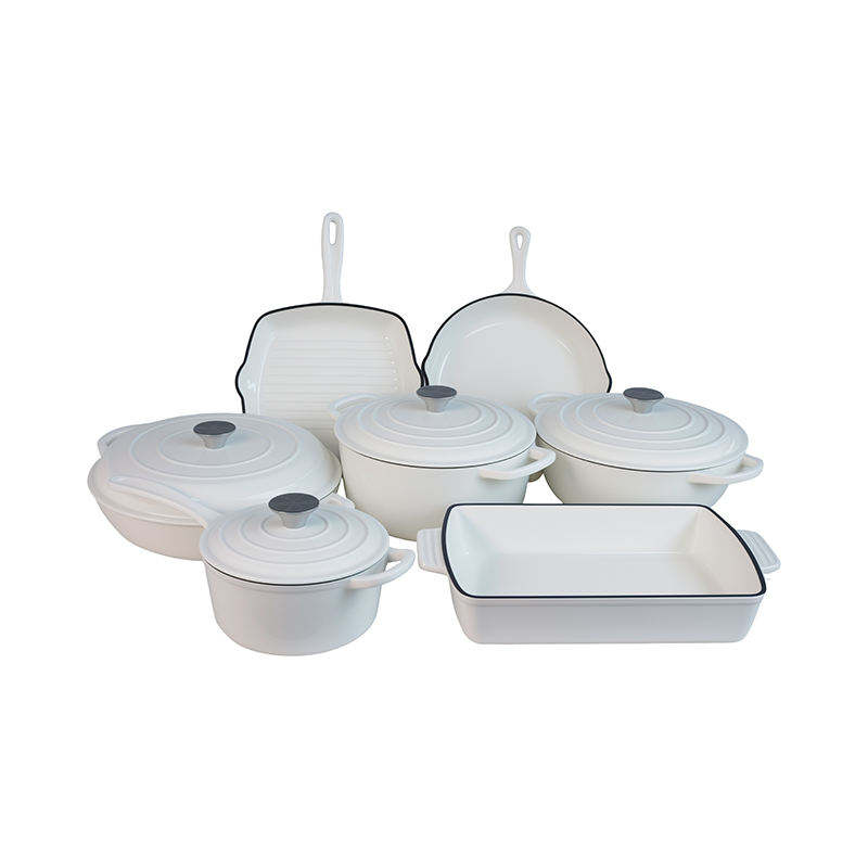 ORANGLES LOVFE Wholesale 7-Piece Cast Iron Enamel Cookware Set – Modern Non-Stick Pots & Pans with Lids - high resolution display - exposing craftsmanship - Image 2 of 2 | built for everyone | LOVFE Wholesale 7-Piece Cast Iron Enamel Cookware Set – Modern Non-Stick Pots & Pans with Lids for sale Georgia | Free Shipping ORANGLES