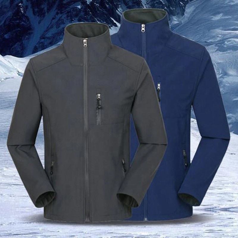 Men’s Plus Size Softshell Jacket – Windproof Outdoor Trekking & Unisex Oversize Coat
