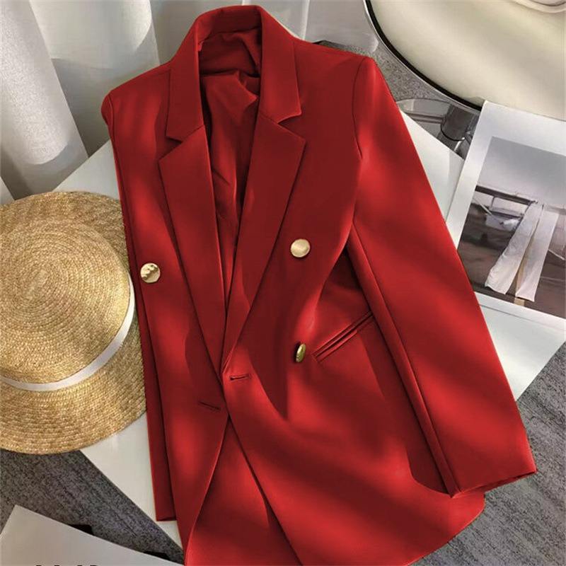 Women’s Suit Jacket 2025 – Korean Style Loose Blazer for Spring & Autumn