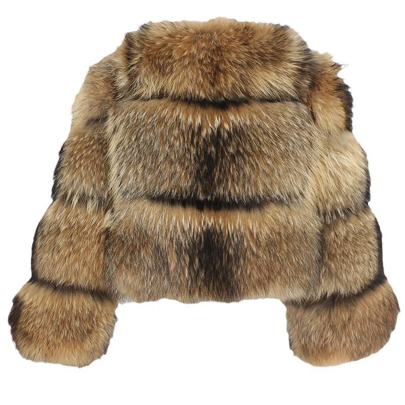 Luxury Women’s Faux Rabbit Fur Coat – Plus Size Winter Short Trench Jacket (3022)