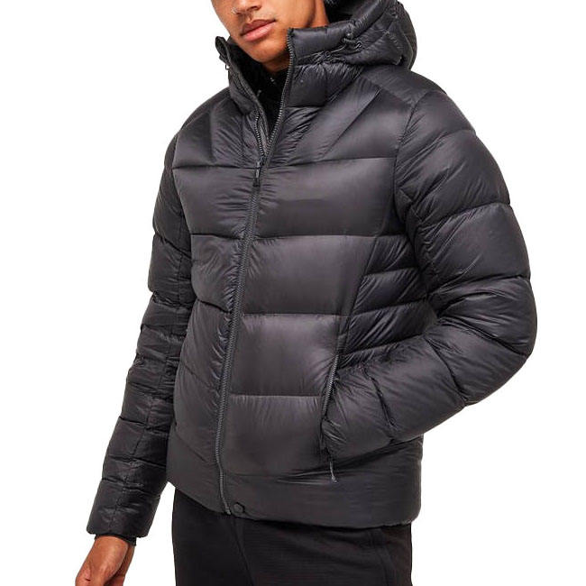 Men’s Plus Size Puffer Jacket – Custom Waterproof Winter Sportswear with Hood