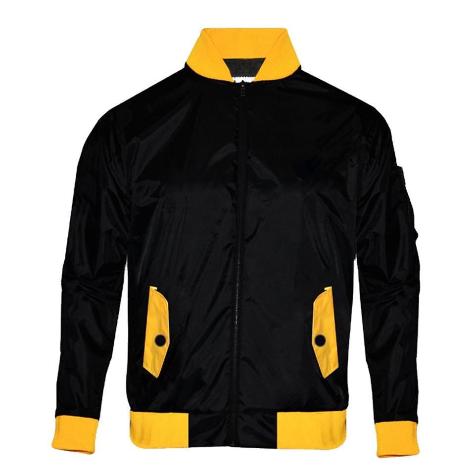 OEM Custom 2025 Winter Wool Waterproof Jacket for Men – Bomber Chenille Fabric, Stand Collar, Plus Size with Custom Logo