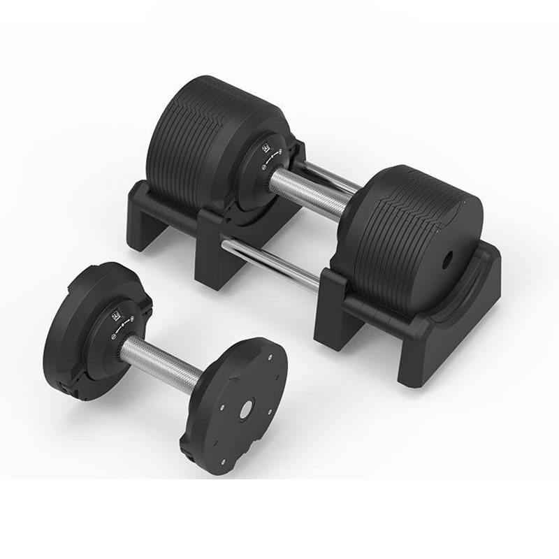 High-Quality Adjustable Dumbbell Set – 20KG–36KG Solid Steel, Black Spray Finish, 1.5KG Increments for Men’s Strength Training