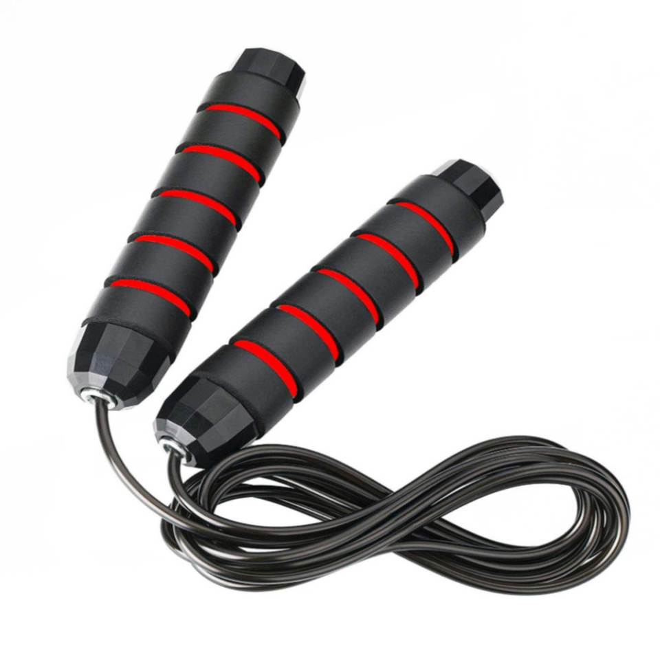 High-Quality ABS Skipping Rope – Rapid Speed Jump Rope with Ball Bearings, Memory Foam Handles, PVC/Stainless Steel Wire