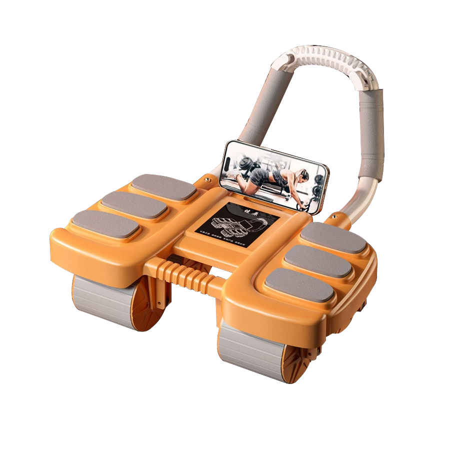 2025 Four‑Wheel Automatic Rebound Ab Roller | Elbow Brace for Abdominal Muscle Training & Strengthening