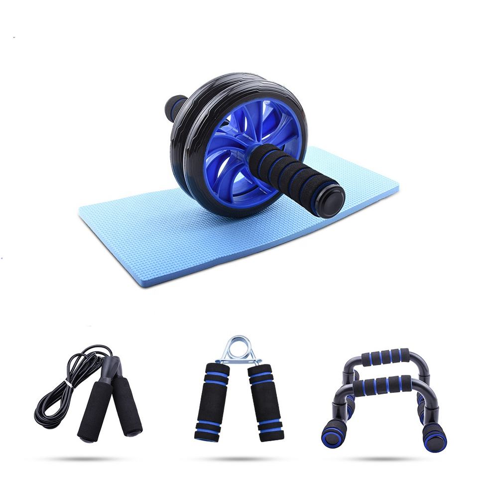 Wholesale 5‑in‑1 Fitness Equipment Set | Push‑Up Bar, Ab Wheel, Jump Rope & Hand Grip