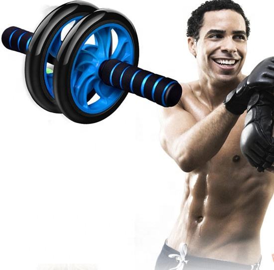 High‑Quality Indoor Fitness Ab Wheel | Muscle Trainer with Thick Knee Mat at Cheap Price