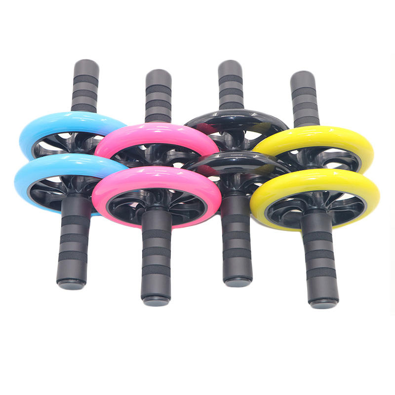 Double Ab Wheel Roller | Abdominal Muscle Training 2‑Wheel Exercise Roller for Core Strength