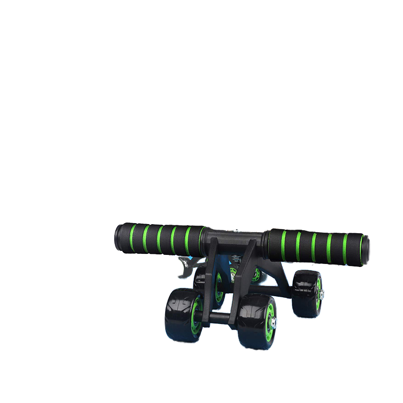 Ab Roller Exercise Kit | 4‑Wheel Abdominal Muscle Trainer with Hand Bar & Knee Pad (0.77kg)