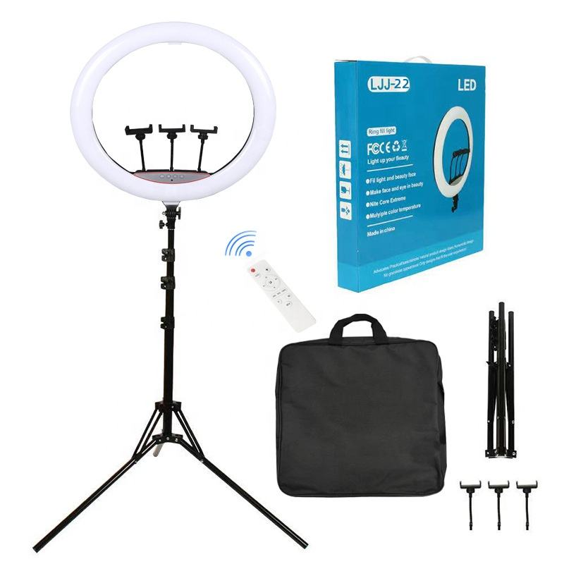 Ring Light 22'' LED Tripod Dimmable Lamp