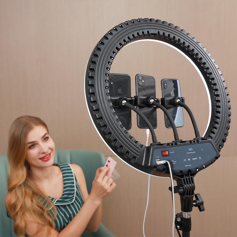 ORANGLES Ring Light 18'' LED Tripod Touch Control - high resolution display - exposing craftsmanship - Image 2 of 2 | built for everyone | Ring Light 18'' LED Tripod Touch Control for sale Georgia | Free Shipping ORANGLES