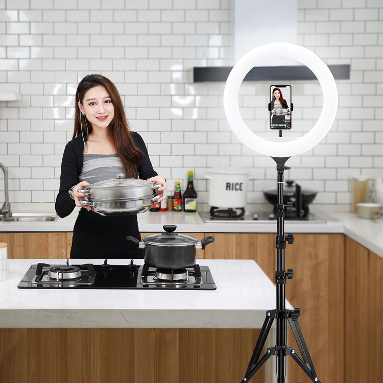 ORANGLES Ring Light 10'' LED Dimmable Tripod Stand - high resolution display - exposing craftsmanship - Image 2 of 2 | built for everyone | Ring Light 10'' LED Dimmable Tripod Stand for sale Georgia | Free Shipping ORANGLES
