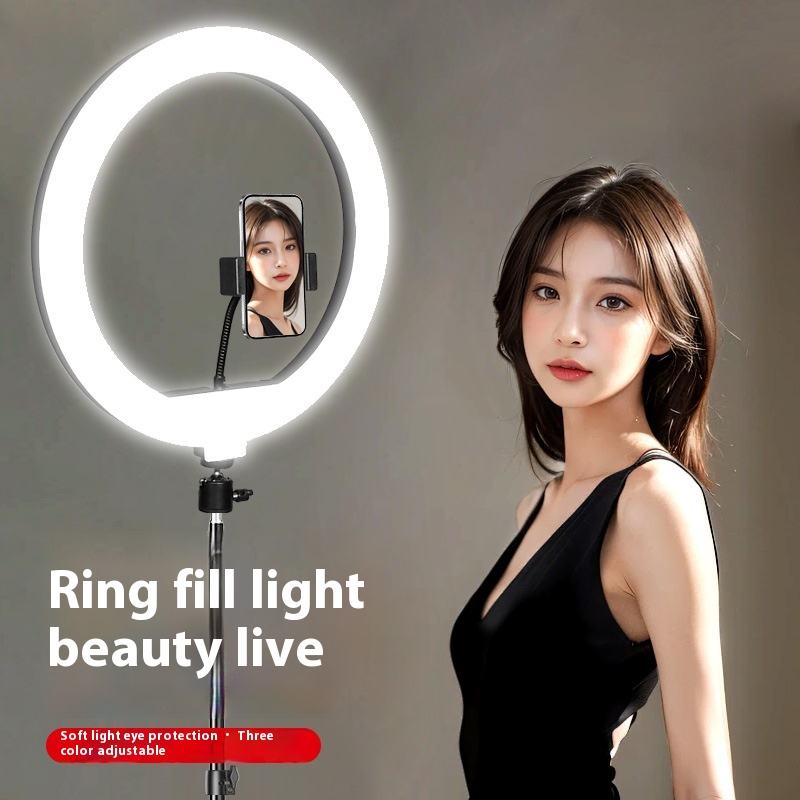 ORANGLES Ring Light 12'' LED Fill Lamp Tripod Stand - high resolution display - exposing craftsmanship - Image 2 of 2 | built for everyone | Ring Light 12'' LED Fill Lamp Tripod Stand for sale Georgia | Free Shipping ORANGLES