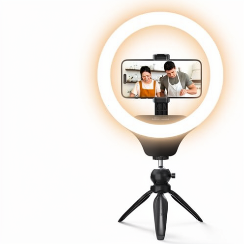 Ring Light UBeesize 10'' LED Tripod Stand