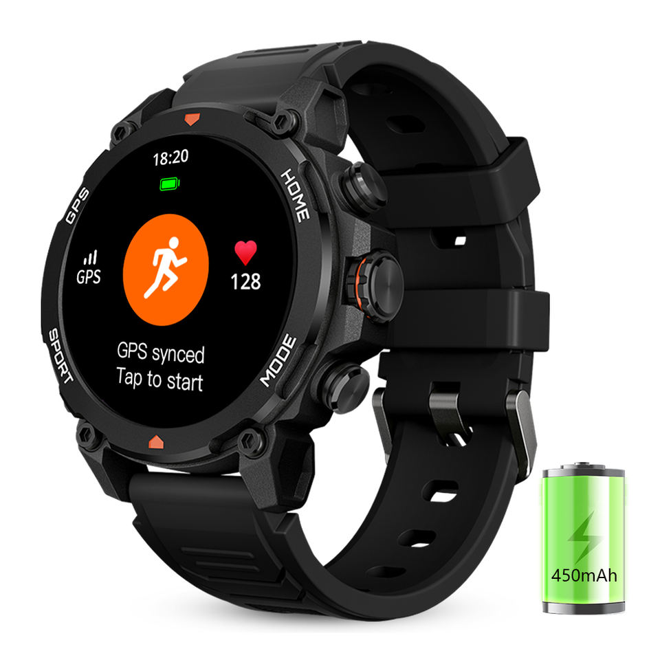 ORANGLES G6 Outdoor GPS Smartwatch 1.43" AMOLED | Compass, Altimeter, Barometer, 5ATM Waterproof - high resolution display - exposing craftsmanship - Image 2 of 2 | built for everyone | G6 Outdoor GPS Smartwatch 1.43" AMOLED | Compass, Altimeter, Barometer, 5ATM Waterproof for sale Georgia | Free Shipping ORANGLES
