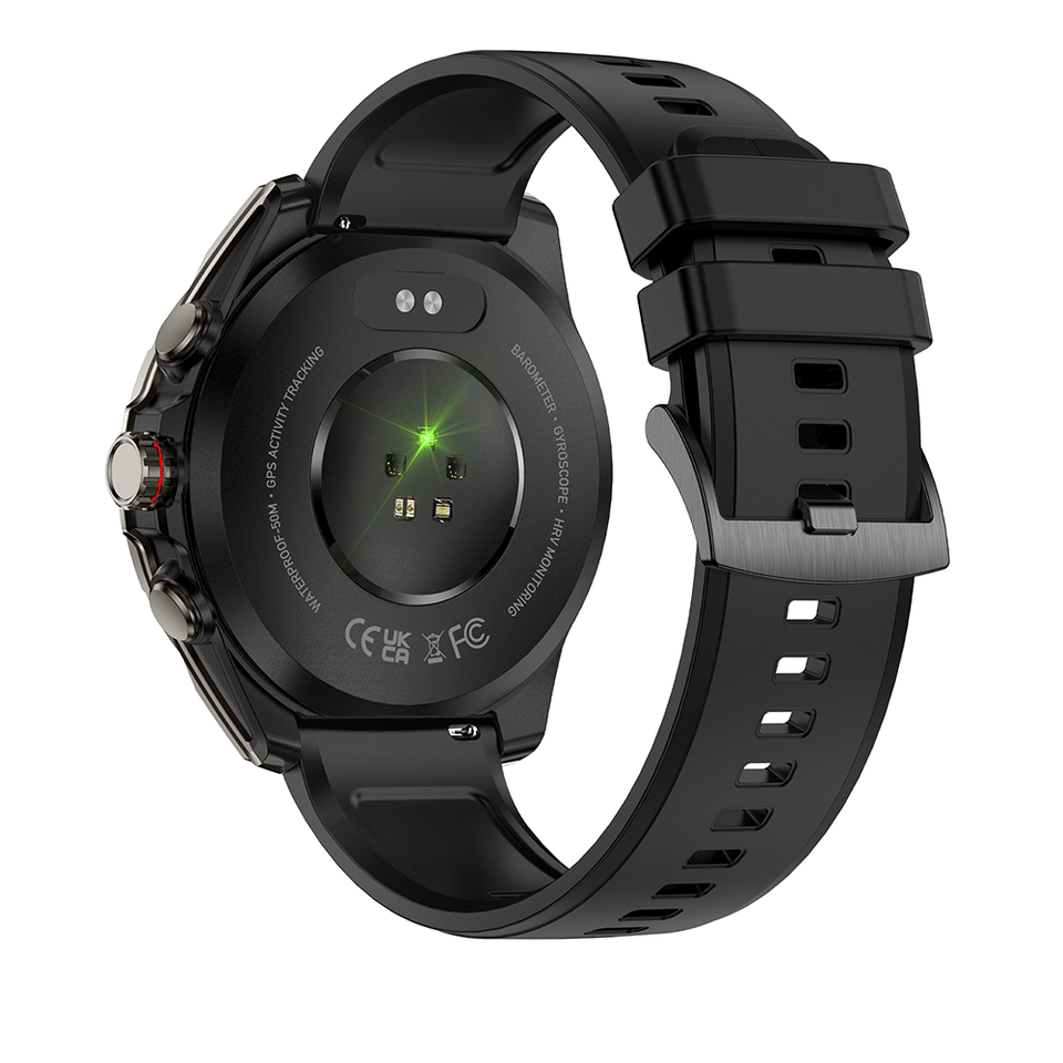 FT66 Outdoor Smartwatch | GPS, 670mAh Battery, Flashlight, 5ATM Waterproof, Health & Fitness Tracker