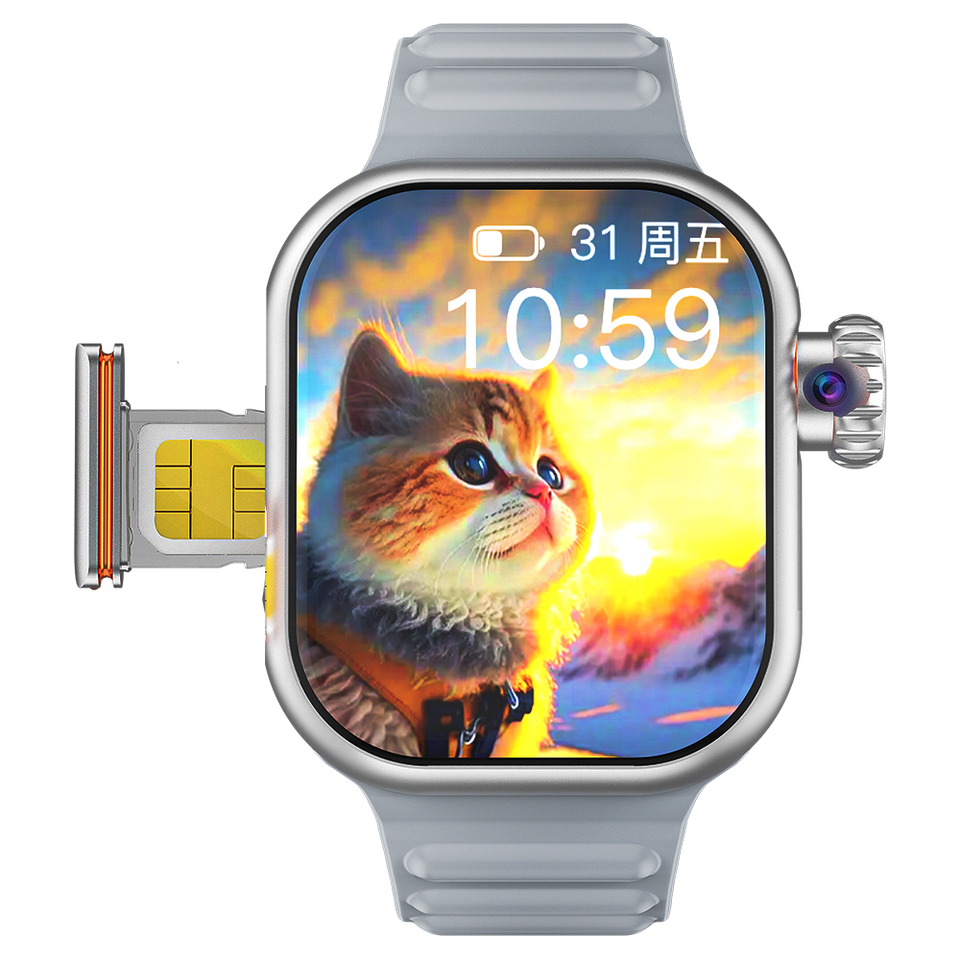 C95 Smartwatch 2025 | 2.02" Android, 4G/5G SIM, Rotating Camera, 980mAh Battery