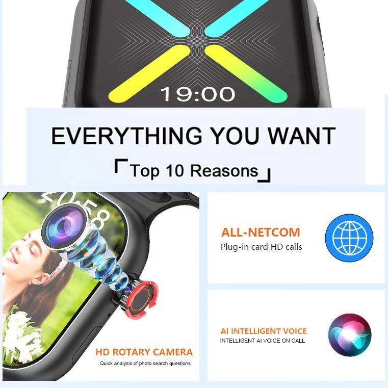 ORANGLES C95 Smartwatch 2025 | 2.02" Android, 4G/5G SIM, Rotating Camera, 980mAh Battery - high resolution display - exposing craftsmanship - Image 2 of 2 | built for everyone | C95 Smartwatch 2025 | 2.02" Android, 4G/5G SIM, Rotating Camera, 980mAh Battery for sale Georgia | Free Shipping ORANGLES