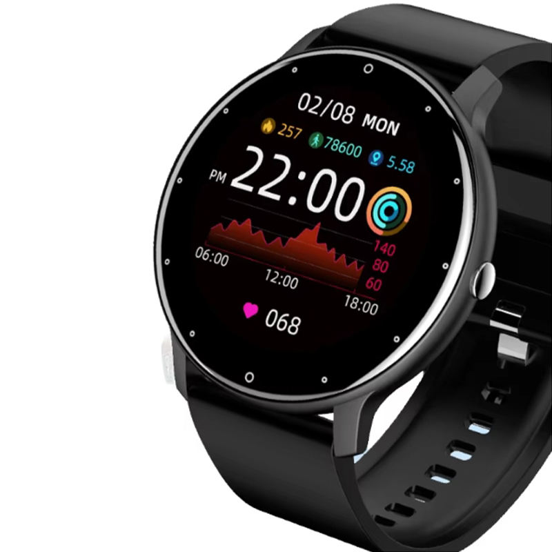 Sanvnet ZL02C Pro Smartwatch | Android, IP67 Waterproof, Round Design, Heart Rate & Sleep Monitor