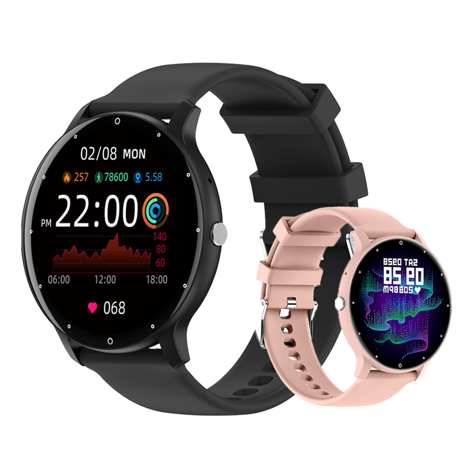 ORANGLES Sanvnet ZL02C Pro Smartwatch | Android, IP67 Waterproof, Round Design, Heart Rate & Sleep Monitor - high resolution display - exposing craftsmanship - Image 2 of 2 | built for everyone | Sanvnet ZL02C Pro Smartwatch | Android, IP67 Waterproof, Round Design, Heart Rate & Sleep Monitor for sale Georgia | Free Shipping ORANGLES
