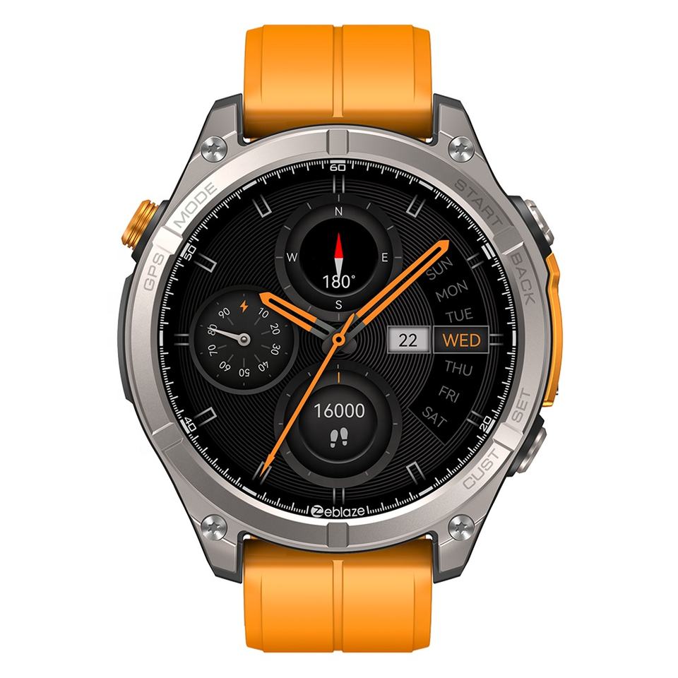 ORANGLES Zeblaze Stratos 4 Smartwatch | GPS, 500mAh Battery, 170+ Sports Modes, 1.43" AMOLED, Bluetooth Calls, 5ATM Waterproof - high resolution display - exposing craftsmanship - Image 2 of 2 | built for everyone | Zeblaze Stratos 4 Smartwatch | GPS, 500mAh Battery, 170+ Sports Modes, 1.43" AMOLED, Bluetooth Calls, 5ATM Waterproof for sale Georgia | Free Shipping ORANGLES