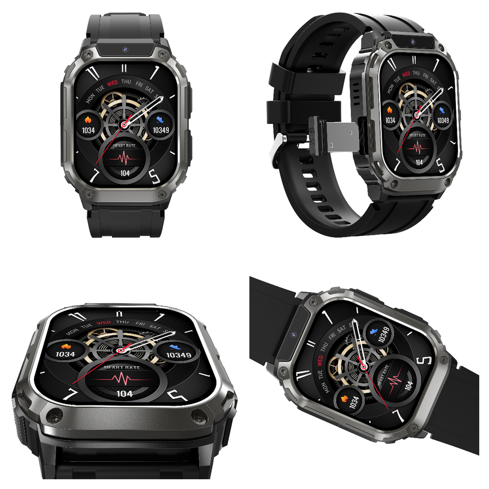 ORANGLES X3 Smartwatch 2026 | 200MP Camera, GPS, 4G SIM, Music & Call, IP67 Waterproof Square Watch - high resolution display - exposing craftsmanship - Image 2 of 2 | built for everyone | X3 Smartwatch 2026 | 200MP Camera, GPS, 4G SIM, Music & Call, IP67 Waterproof Square Watch for sale Georgia | Free Shipping ORANGLES