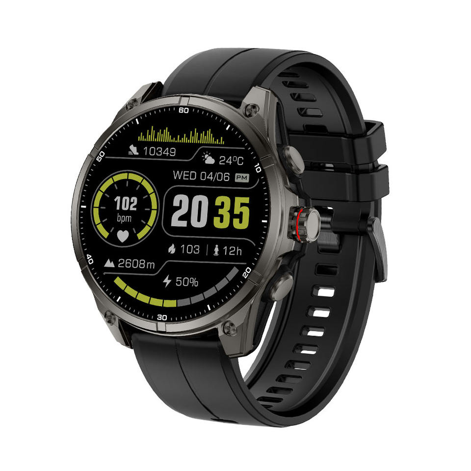 FT66 Smartwatch | GPS, 1.43" AMOLED, 670mAh Battery, Flashlight, 5ATM Waterproof Outdoor Watch