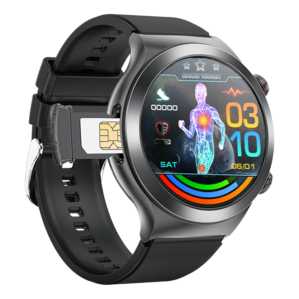 G20 Smartwatch 2025 | 4G/5G SIM, 1.43" AMOLED, GPS, Fall Alarm, SOS, ECG, Android Compatible